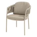 Dining tafel Denia 240 x 105 cm latte + Dining stoel Calma latte 8-dlg