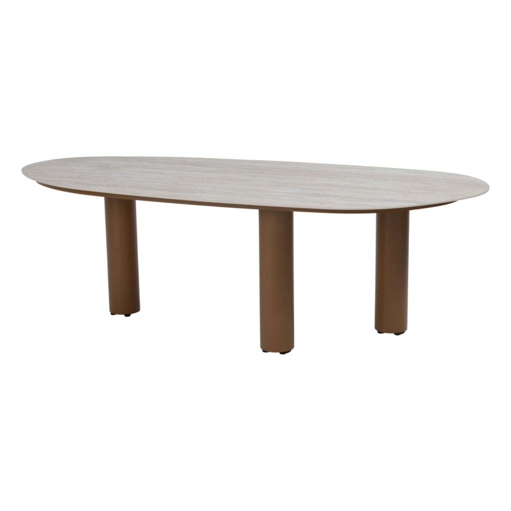 Dining tafel Estate mango amber + Dining stoel Martinique 8-dlg