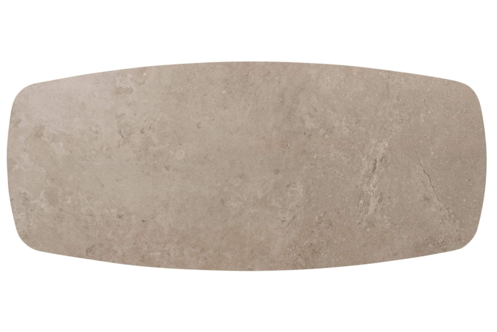 Dining tafel Prado barrel 240 x 105 cm terre + Dining stoel Capalbio 8-dlg