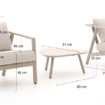 Loungeset Rana Beige 3-delig