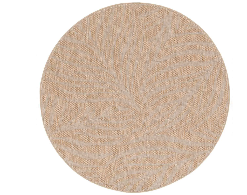 Naturalis karpet leaf sand - Ø160 cm