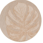 Naturalis karpet leaf taupe - Ø160 cm