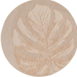 Naturalis karpet leaf taupe - Ø200 cm