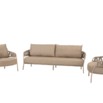 Stoel-bank loungeset Calma 3-dlg