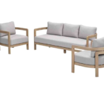Stoel-bank loungeset Ibiza 3-dlg