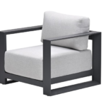 Levanto Lounge fauteuil carbon black