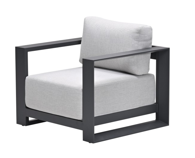 Levanto Lounge fauteuil carbon black