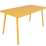 Metalen Tuintafel Max 150x80 okergeel