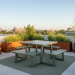 Picknicktafel aluminium Dex 215cm Olijfgroen - open instap