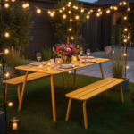 Tuinbank Max 120cm Okergeel - zonder rugleuning