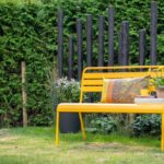 Tuinbank Max metaal 120cm Okergeel