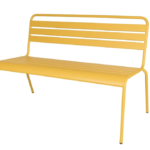 Tuinbank Max metaal 120cm Okergeel