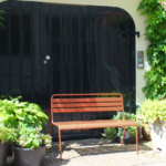 Tuinbank Max metaal 120cm Roestbruin