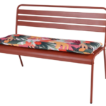 Tuinbank Max metaal 120cm Roestbruin