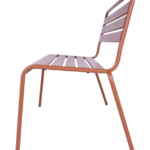 Tuinbank Max metaal 120cm Roestbruin