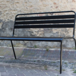 Tuinbank Max metaal 120cm Zwart