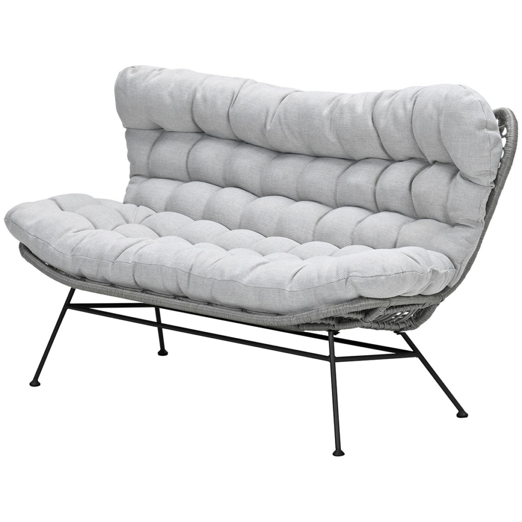 Loungebank Libelle grey 2-zits