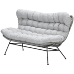 Loungebank Libelle grey 2-zits