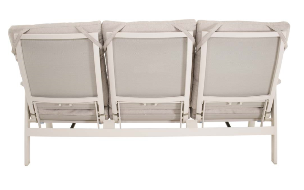 Loungebank Ohio crema 3-pers