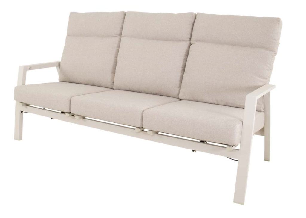 Loungebank Ohio crema 3-pers