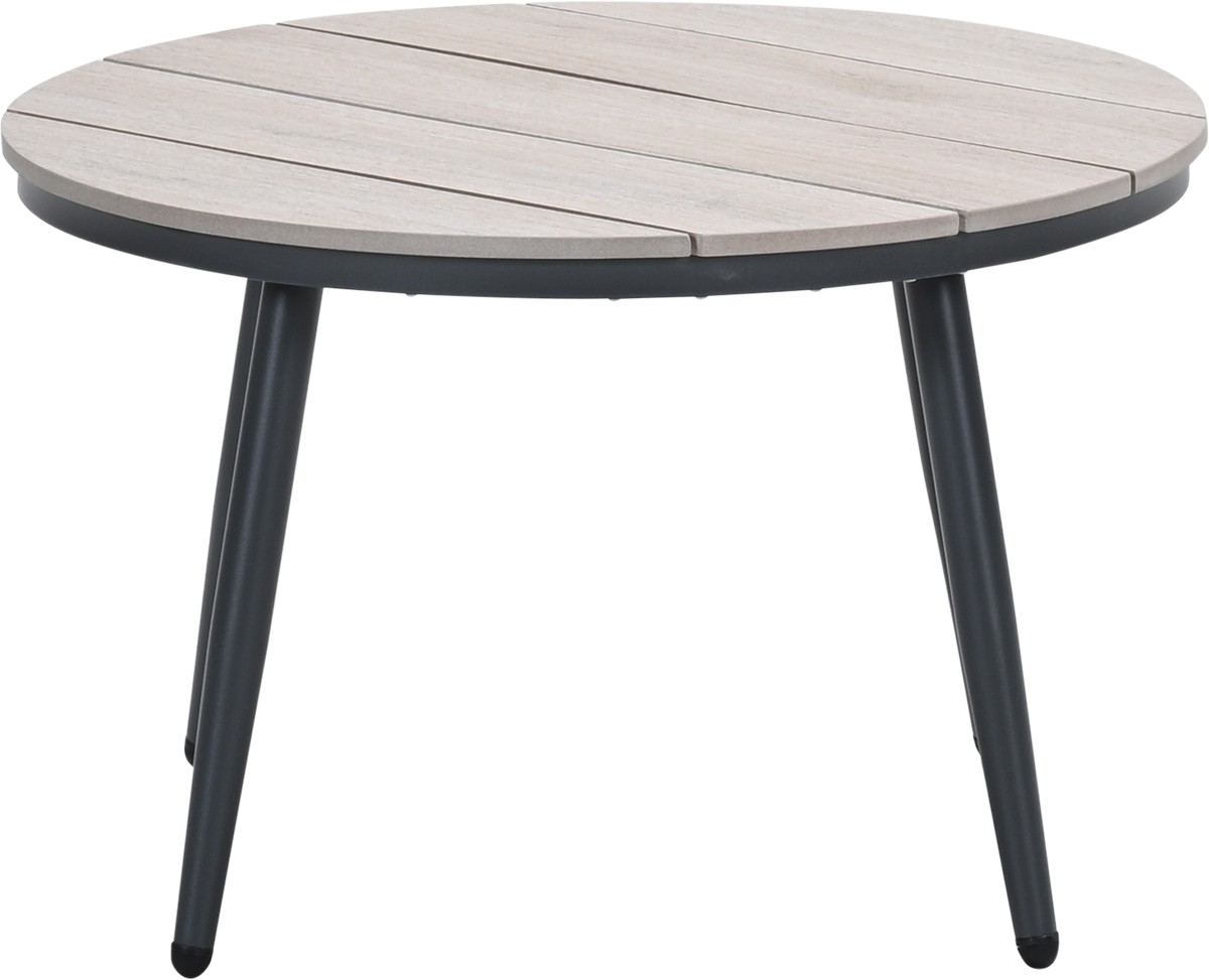Loungetafel Margriet antraciet - Ø70x45 cm