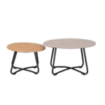 Loungetafel set Lindsey Antraciet 2-dlg