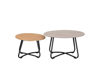 Loungetafel set Lindsey Antraciet 2-dlg