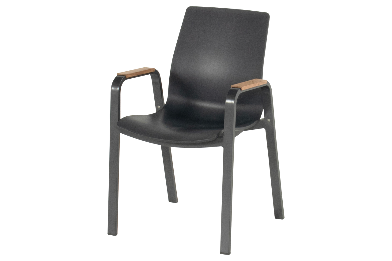 Dining stoel Flow Teaklook arms Xerix