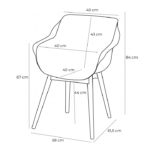 Dining stoel Sophie Studio Royal White