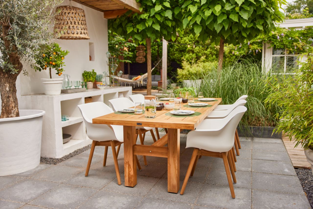 Dining stoel Sophie Teak Beige