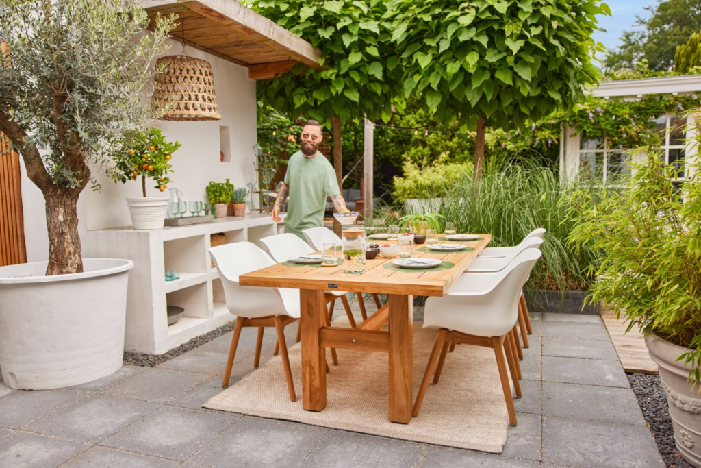 Dining stoel Sophie Teak Beige