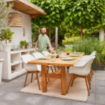 Dining stoel Sophie Teak Beige