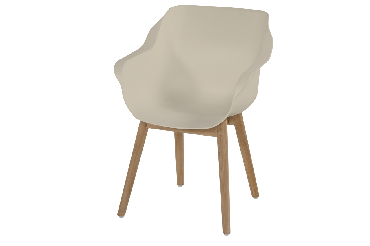 Dining stoel Sophie Teak Beige