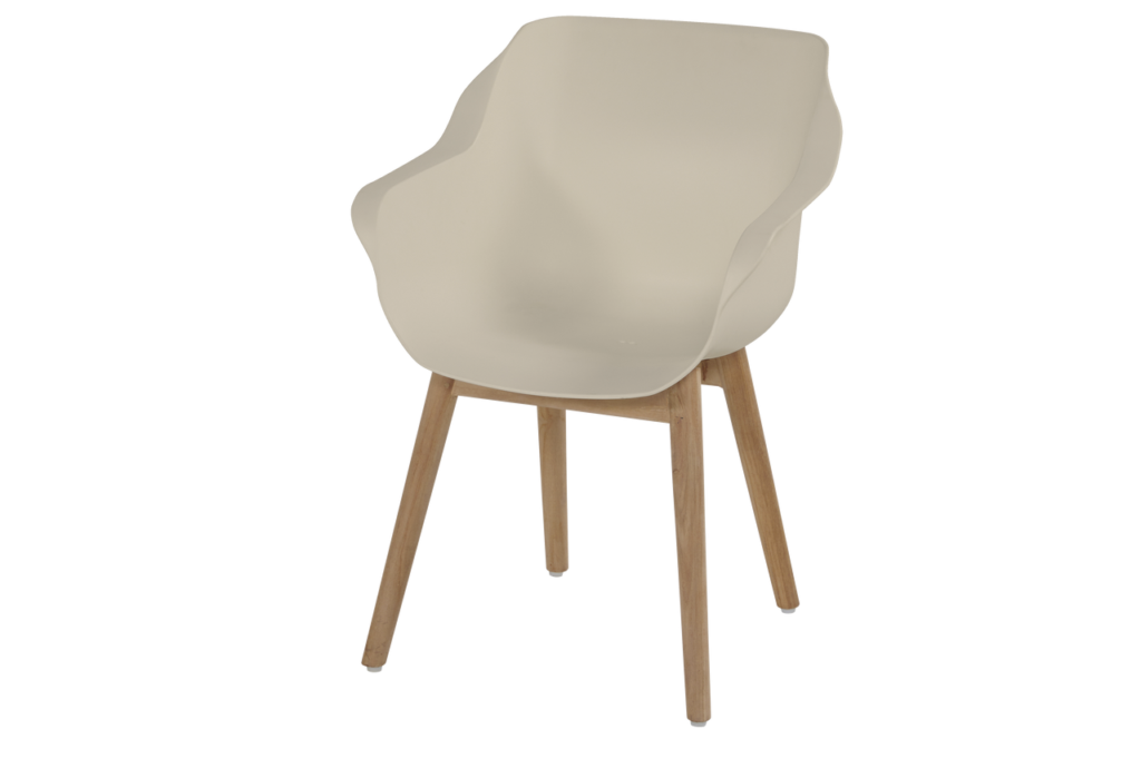 Dining stoel Sophie Teak Royal White