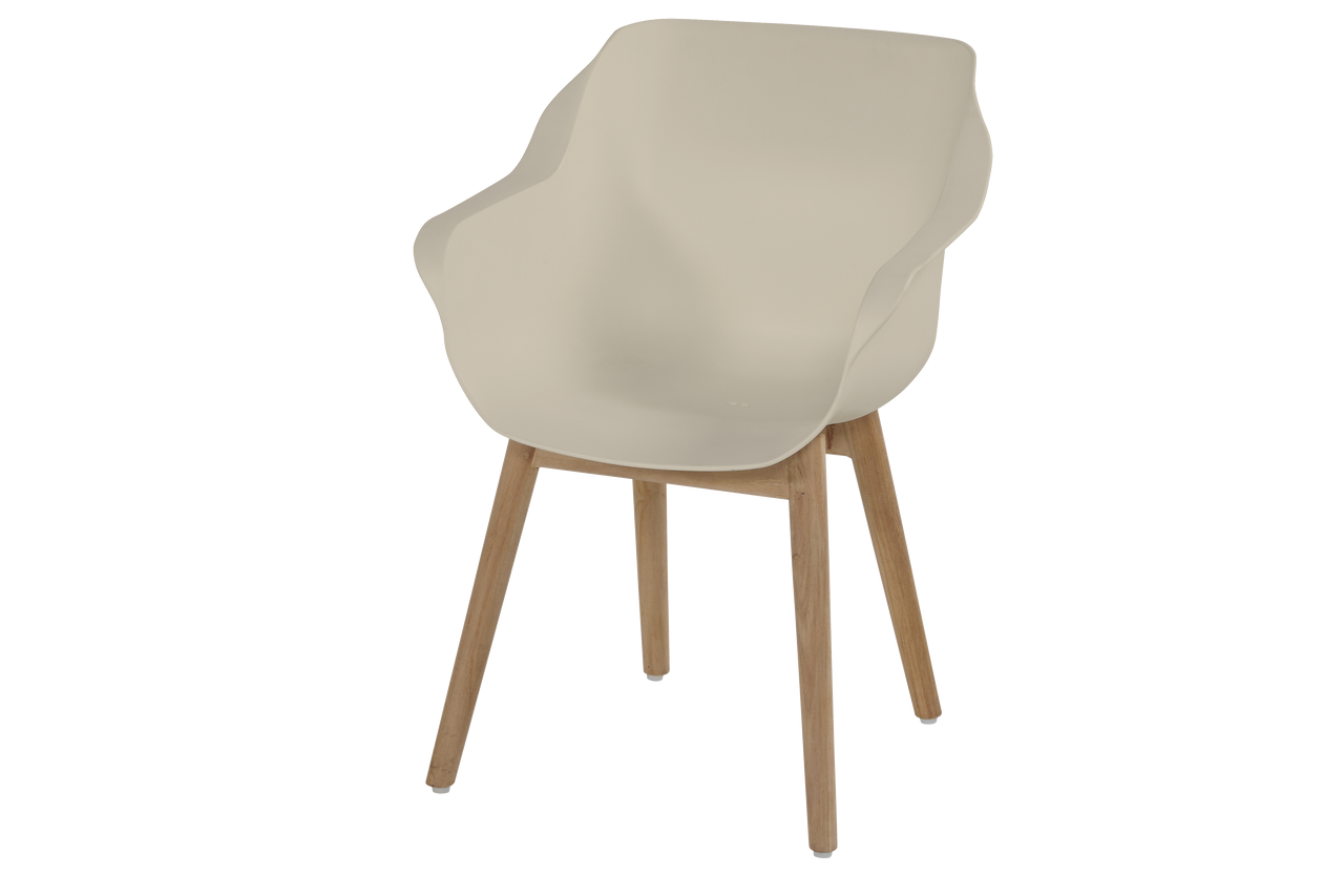 Dining stoel Sophie Teak Royal White