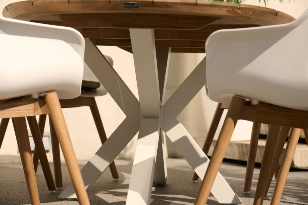 Dining stoel Sophie Teak Royal White
